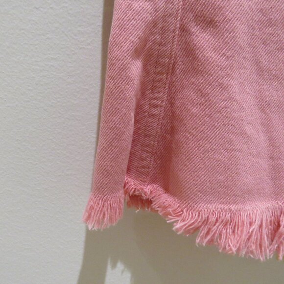 MARQUES' ALMEIDA Fringed Hem Top in Drill Pink Denim Preppy Feminine Y2K NWT - Picture 4 of 15